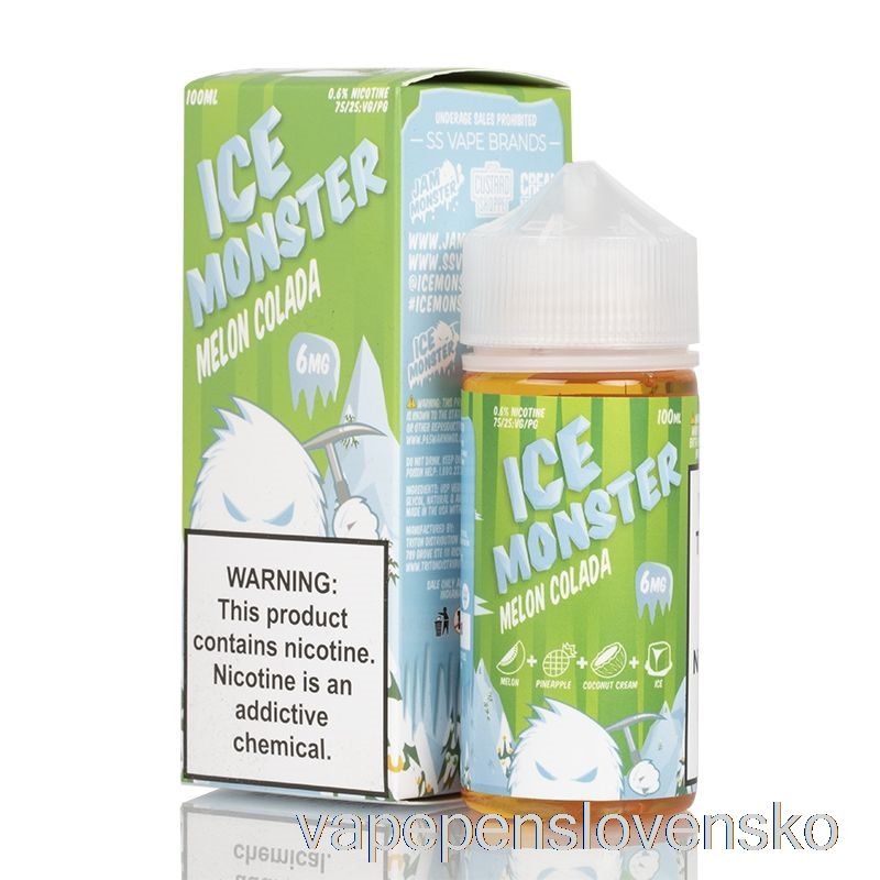 ľadový Melón Colada - ľadové Monštrum - 100 Ml 0mg Vape Bez Nikotinu